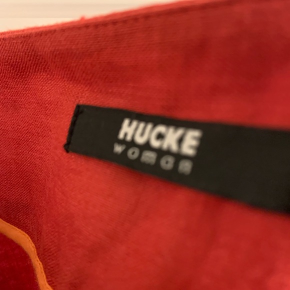 Chic Red Embroidered Midi Skirt - Picture 4 of 9